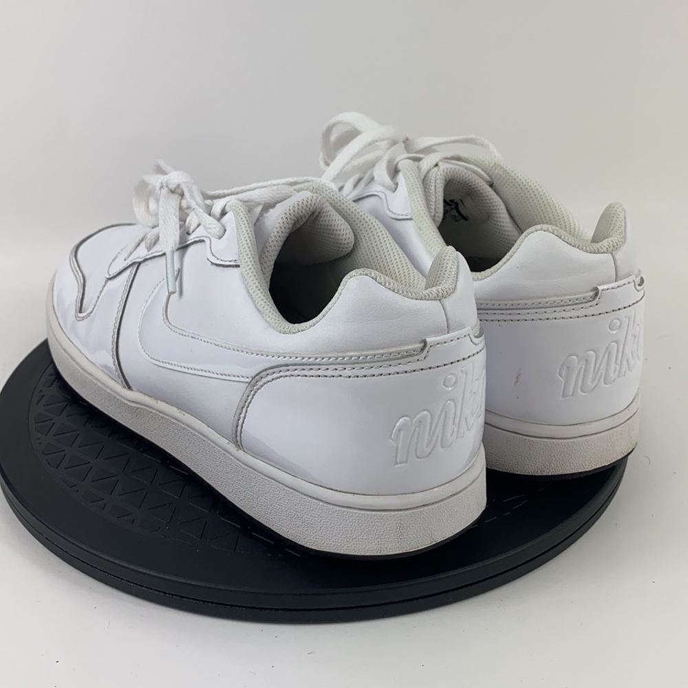 Nike Ebernon Low Triple White Leather Athletic Shoes … Gem